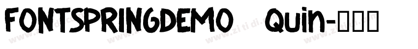 FONTSPRINGDEMO  Quin字体转换